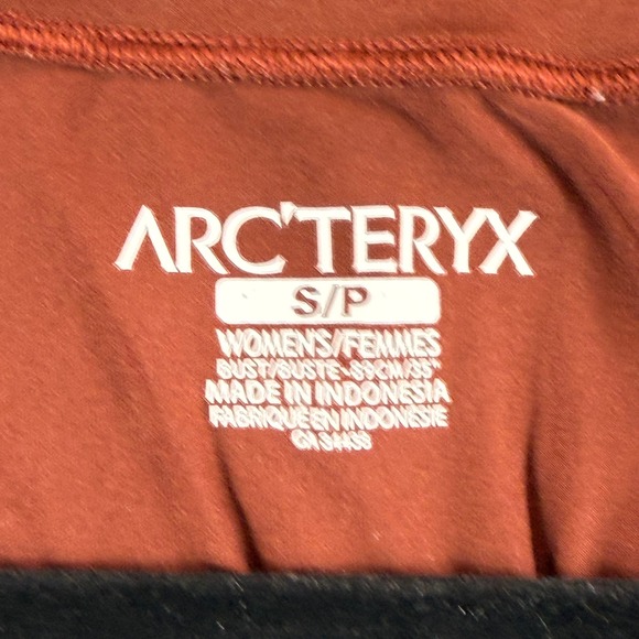 Arcteryx Womens S P Rust Orange Sleeveless V Neck Athletic Dress Zip Pocket - Picture 8 of 12